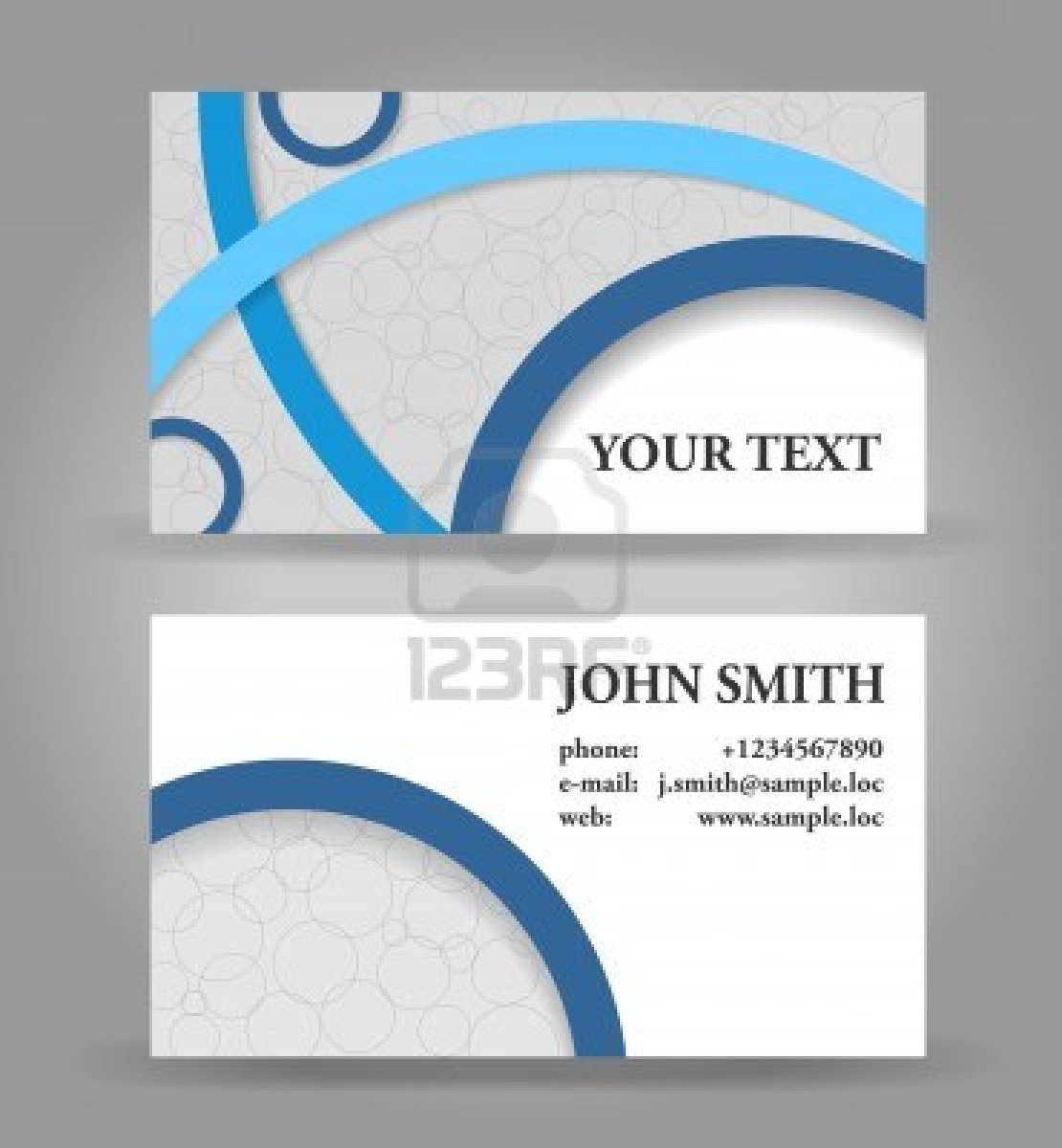 14585169-blue-and-gray-modern-business-card-template