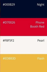 52. Bold & Basic: night, phone booth red, pearl, flash