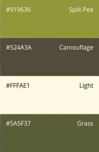 75. Green Fields: split pea, camouflage, light, grass